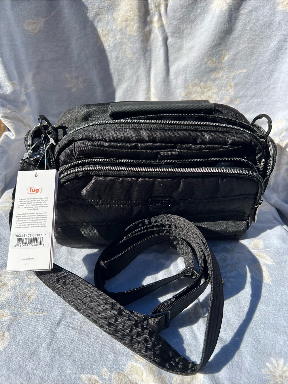 lug Trolley Crossbody Bag in Brushed Black NWT